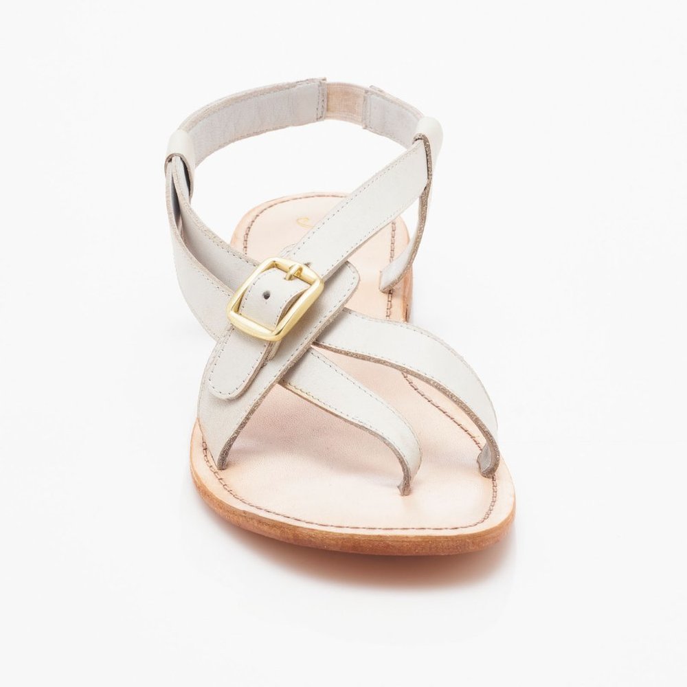 🎉LAST CHANCE🎉 FREE PEOPLE La Risa Flat Sandals / White - Picture 7 of 10